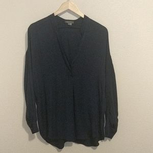 Vince Navy silk tunic